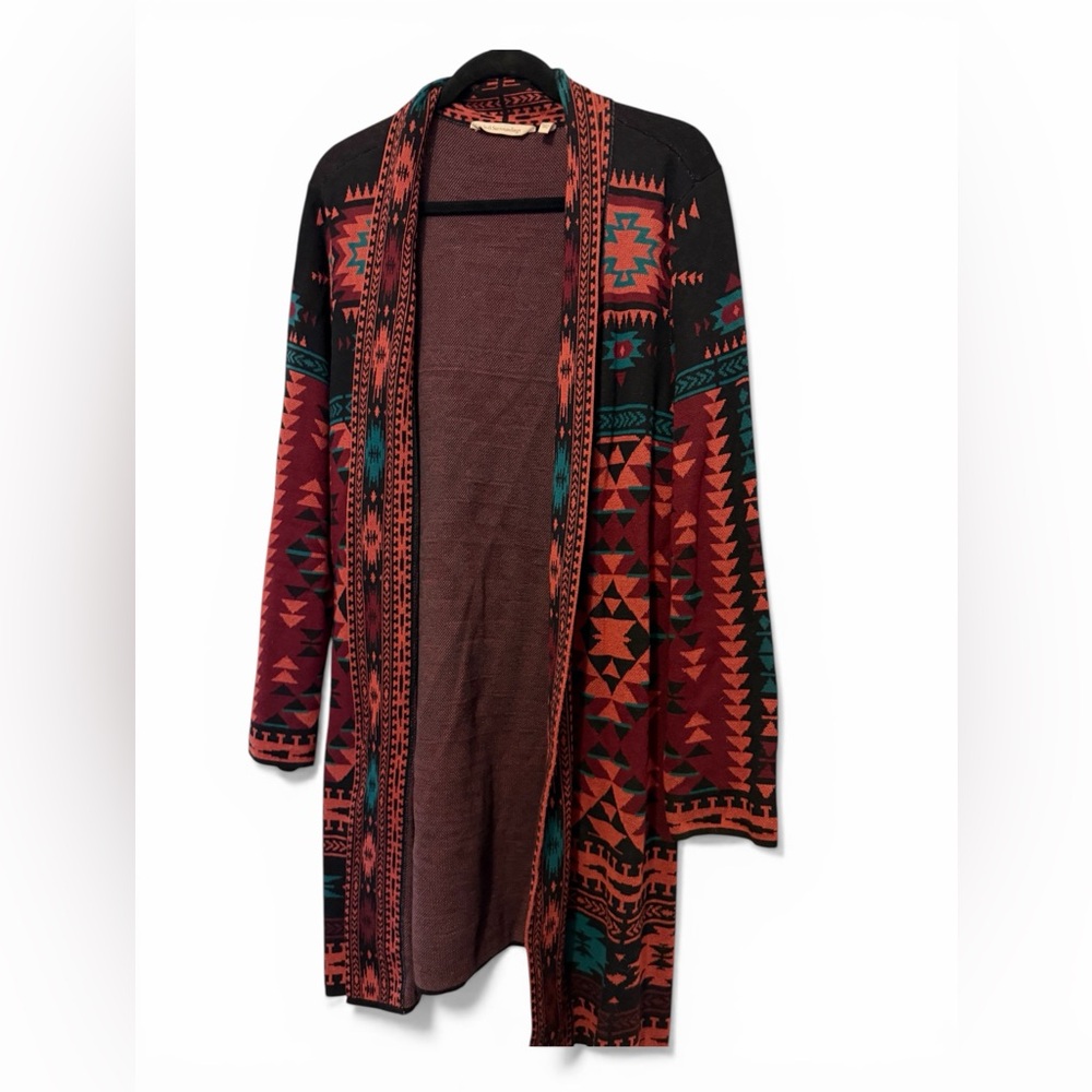 Soft Surroundings Geometric Knit Cardigan